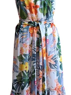 Eliza J | Dresses | Eliza J Halter Ruffle Maxi Gown | Poshmark